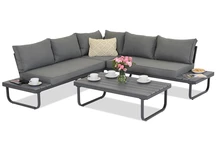 Mobilier de grădină din aluminiu Bolzano Garden Point gri