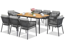Mobilier din aluminiu Padva/Almada pentru 8 persoane Garden Point