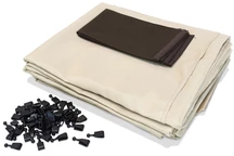 Perdele crem pentru pavilionul Valencia 3x6 m Garden Point