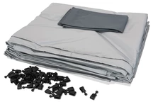 Perdele gri pentru pavilionul Valencia 3x6 m Garden Point