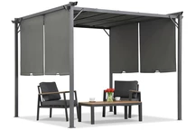 Pergolă de terasă din antracit Sevilla 3x3m Garden Point