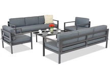 Porto Coffee 8 antracit Garden Point set de mobilier de grădină de lux Porto Coffee 8 antracit Garden Point