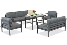 Set de mobilier de grădină Garden Point Porto Apetito 7 antracit