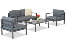 Set de mobilier de grădină Garden Point Porto Coffee 4 antracit