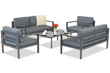 Set de mobilier de grădină Garden Point Porto Coffee 6 antracit