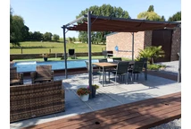 Brown La Palma 3x4m Garden Point pergolă terasă