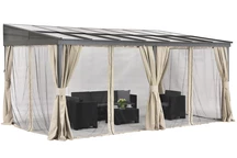 Aluminiu patio baldachin 3 x 5 m Tarragona Premium Garden Point bej