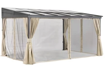 Aluminiu patio baldachin 3 x 4 m Tarragona Premium Garden Point bej