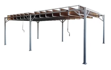 Antracit pergolă terasă Paros 3x6m Garden Point