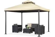 Pavilion gradina crem Valencia 3x3 m Garden Point