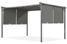 Pergolă de terasă din antracit Sevilla 3x4m Garden Point
