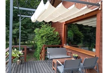 Santana cremă terasă baldachin 3x3m Garden Point