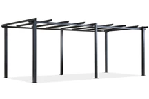Barbados 3 x 6 m antracit Garden Point metalic patio pergola cadru