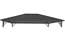 Garden Point Itaka 3x4 antracit gazebo acoperiș învelitoare