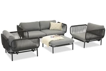 Garden Point Perez Coffee 4 set de mobilier de grădină antracit