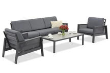 Garden Point antracit Almeria mobilier de grădină pentru 5 persoane