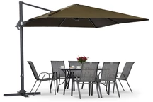Garden Point maro Siena 3x3m umbrelă / umbrelă pentru terasă