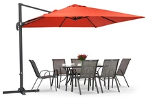 Garden Point roșu Siena 3x3m umbrelă