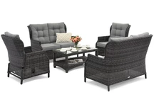 Garden Point set de mobilier exclusiv technorattan Malaga Coffee 6 antracit