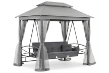 Frumos Premium Garden Point metal grădină leagăn gri