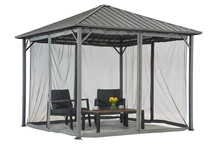 Itaka 3x3 foișor de grădină cu plasă de țânțari antracit Garden Point