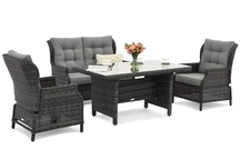 Malaga Apetito 4 antracit Garden Point technorattan mobilier
