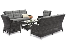 Malaga Coffee 8 antracit Garden Point set de mobilier technorattan de lux