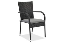 Milan Garden Point technorattan scaun negru