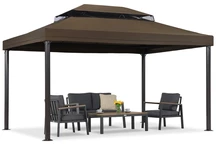 Pavilion de grădină maro Valencia 3x4 m Garden Point