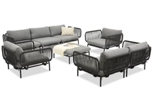 Perez Coffee 7 antracit Garden Point set de mobilier de grădină