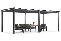 Pergolă terasă Barbados 3x6 m Garden Point antracit