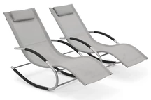 Set de două balansoare de grădină Orlando Garden Point gri