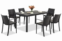 Set de mobilier de grădină King/Victoria antracit pentru 6 persoane Bica