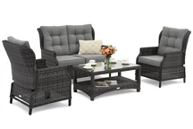 Set de mobilier de grădină Malaga Coffee 4 antracit Garden Point