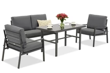 Set de mobilier de grădină Vigo Apetito 4 antracit Garden Point