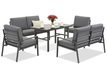 Set de mobilier de grădină Vigo Apetito 6 antracit Garden Point