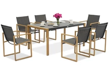 Set de mobilier de grădină pentru 6 persoane Lugo Garden Point antracit