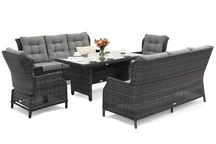 Set mare de mobilier de grădină Malaga Apetito 8 antracit Garden Point