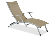 Șezlong de grădină maro Salto Garden Point