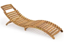 Șezlong de grădină modern din lemn de acacia Liberia Garden Point