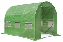 Tunel plastic verde 2x4m, cadru metalic