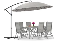 Garden Point Monza 3m diametru antracit umbrelă de grădină 