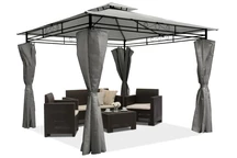 Pavilion de grădină Ibiza 3x3 m antracit Garden Point