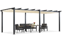 Pergolă de terasă Barbados 3x6 m Garden Point bej