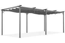 Pergolă de terasă din antracit La Palma 3 x 6m Garden Point