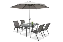 Umbrela de soare Perugia ∅3m Garden Point gri