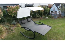 Șezlong balansoar de grădină cu două locuri Garden Point Rimini