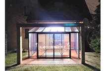 Grădină de iarnă Veranda Sanremo Palram 3 x 4,25 m gri