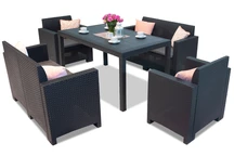 Set ratan Nebraska 6 antracit